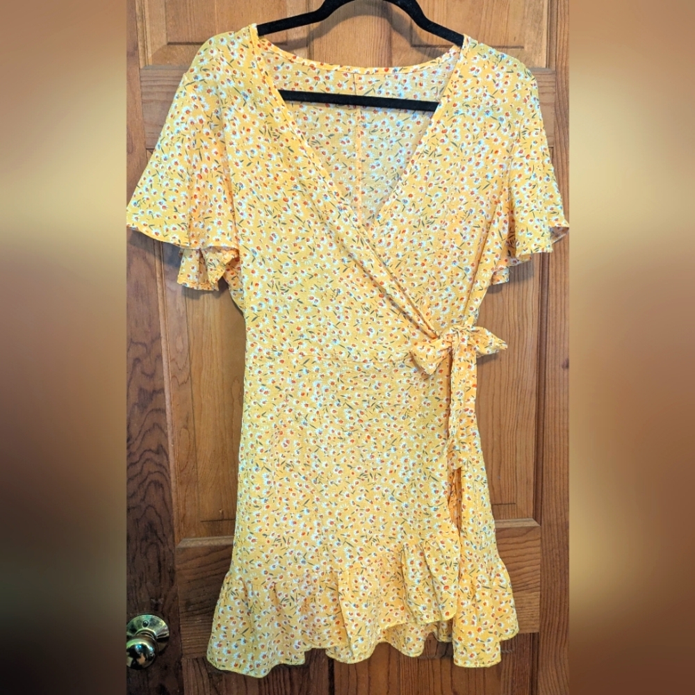 Yellow Floral Dress